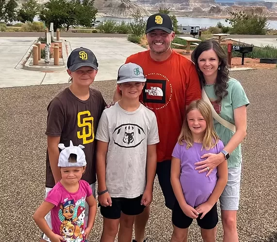 Field Director of the Freedom Financial - "Nick Nielson" with his family