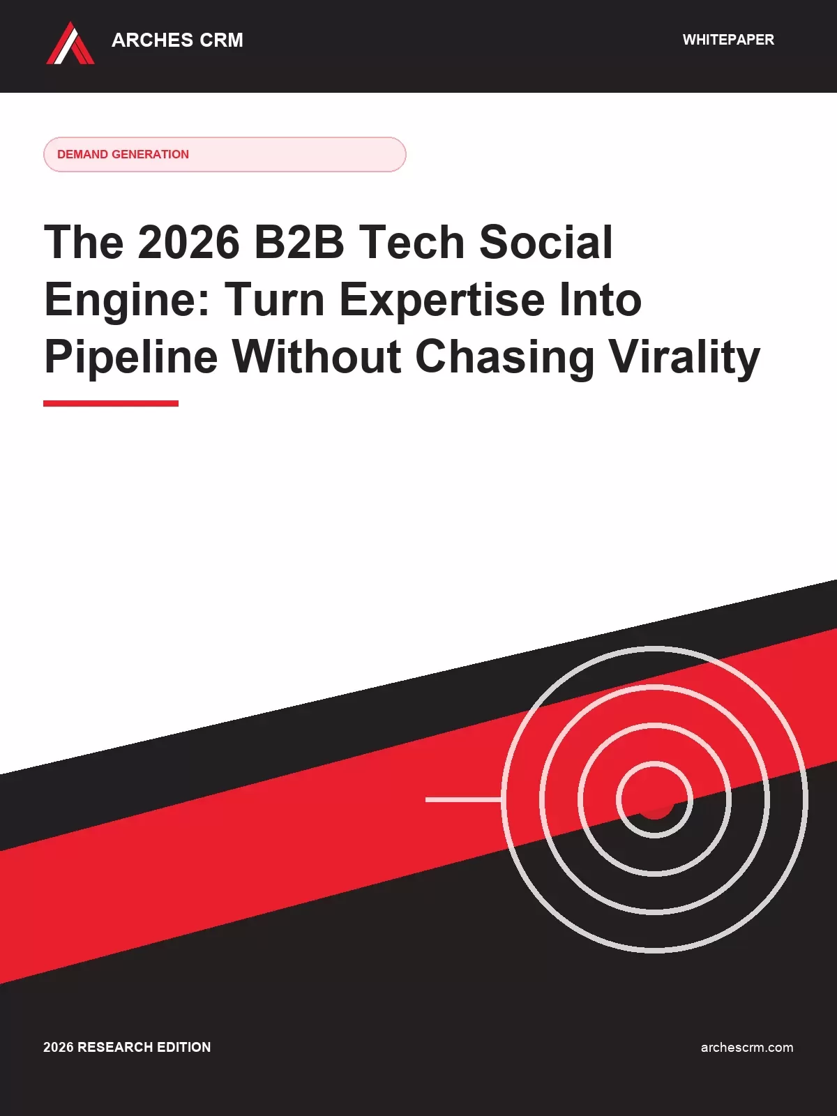 Cover of The 2026 B2B Tech Social Engine: Turn Expertise Into Pipeline Without Chasing Virality