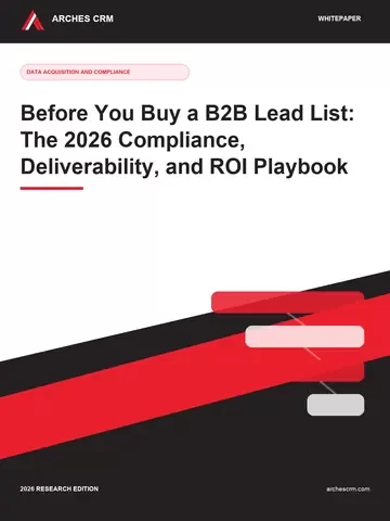 Cover of Before You Buy a B2B Lead List: The 2026 Compliance, Deliverability, and ROI Playbook