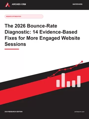 Cover of The 2026 Bounce-Rate Diagnostic: 14 Evidence-Based Fixes for More Engaged Website Sessions