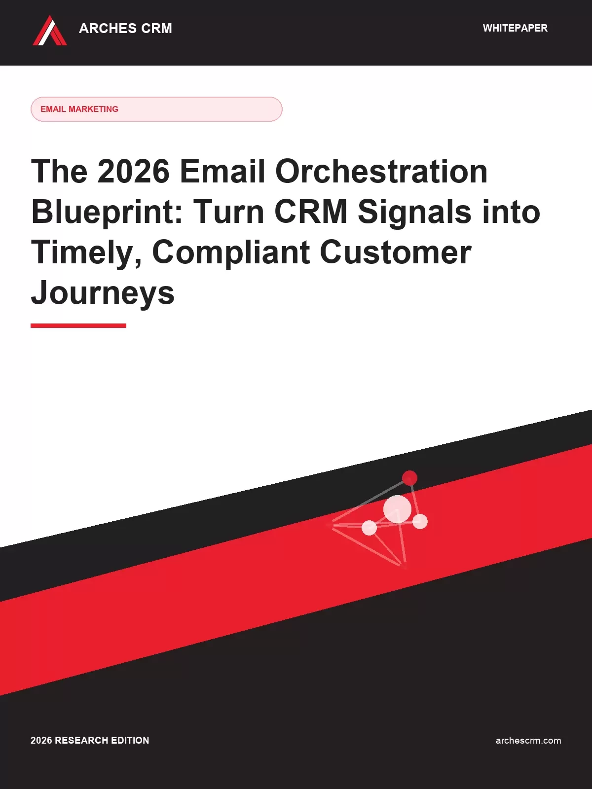 Cover of The 2026 Email Orchestration Blueprint: Turn CRM Signals into Timely, Compliant Customer Journeys
