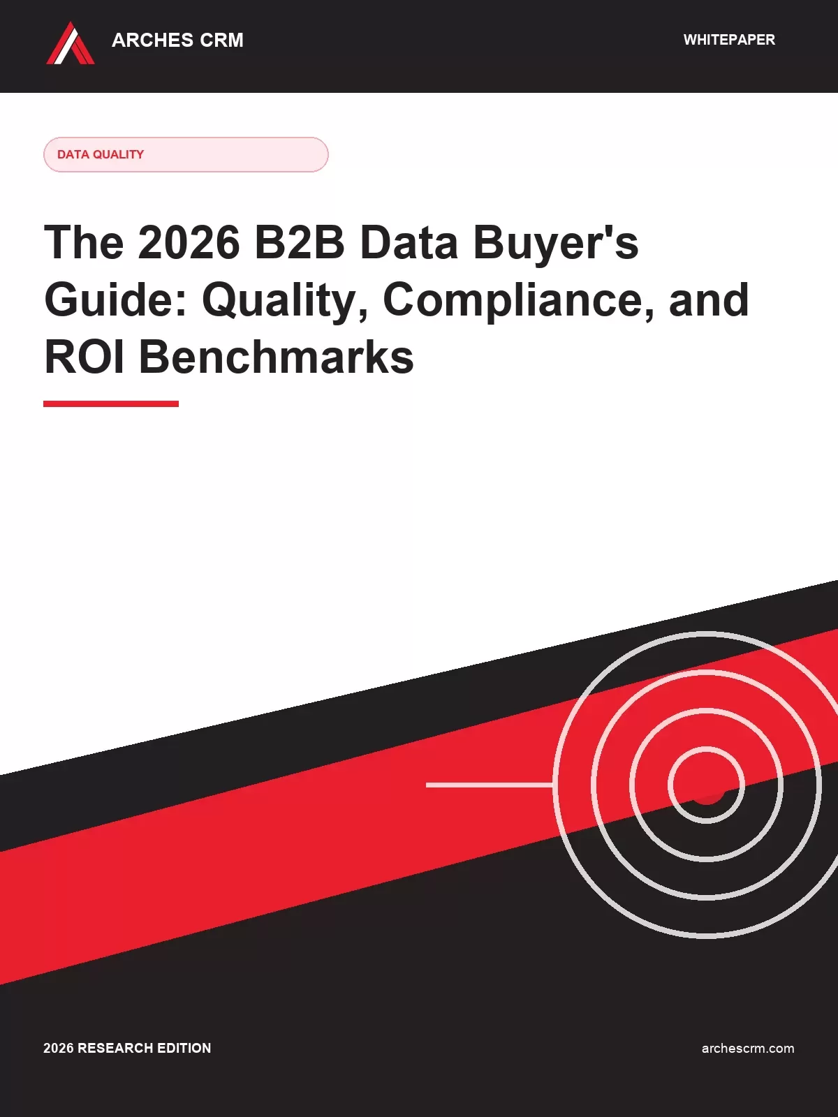 Cover of The 2026 B2B Data Buyer's Guide: Quality, Compliance, and ROI Benchmarks