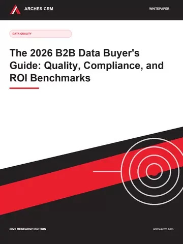 Cover of The 2026 B2B Data Buyer's Guide: Quality, Compliance, and ROI Benchmarks