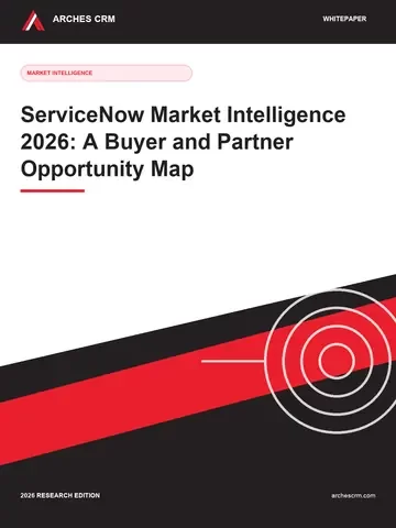 Cover of ServiceNow Market Intelligence 2026: A Buyer and Partner Opportunity Map