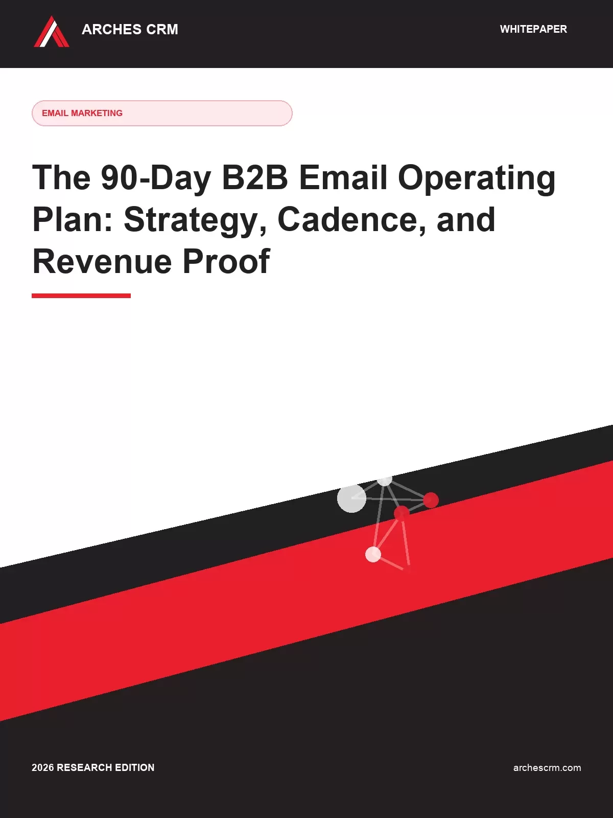 Cover of The 90-Day B2B Email Operating Plan: Strategy, Cadence, and Revenue Proof