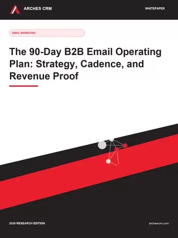 Cover of The 90-Day B2B Email Operating Plan: Strategy, Cadence, and Revenue Proof