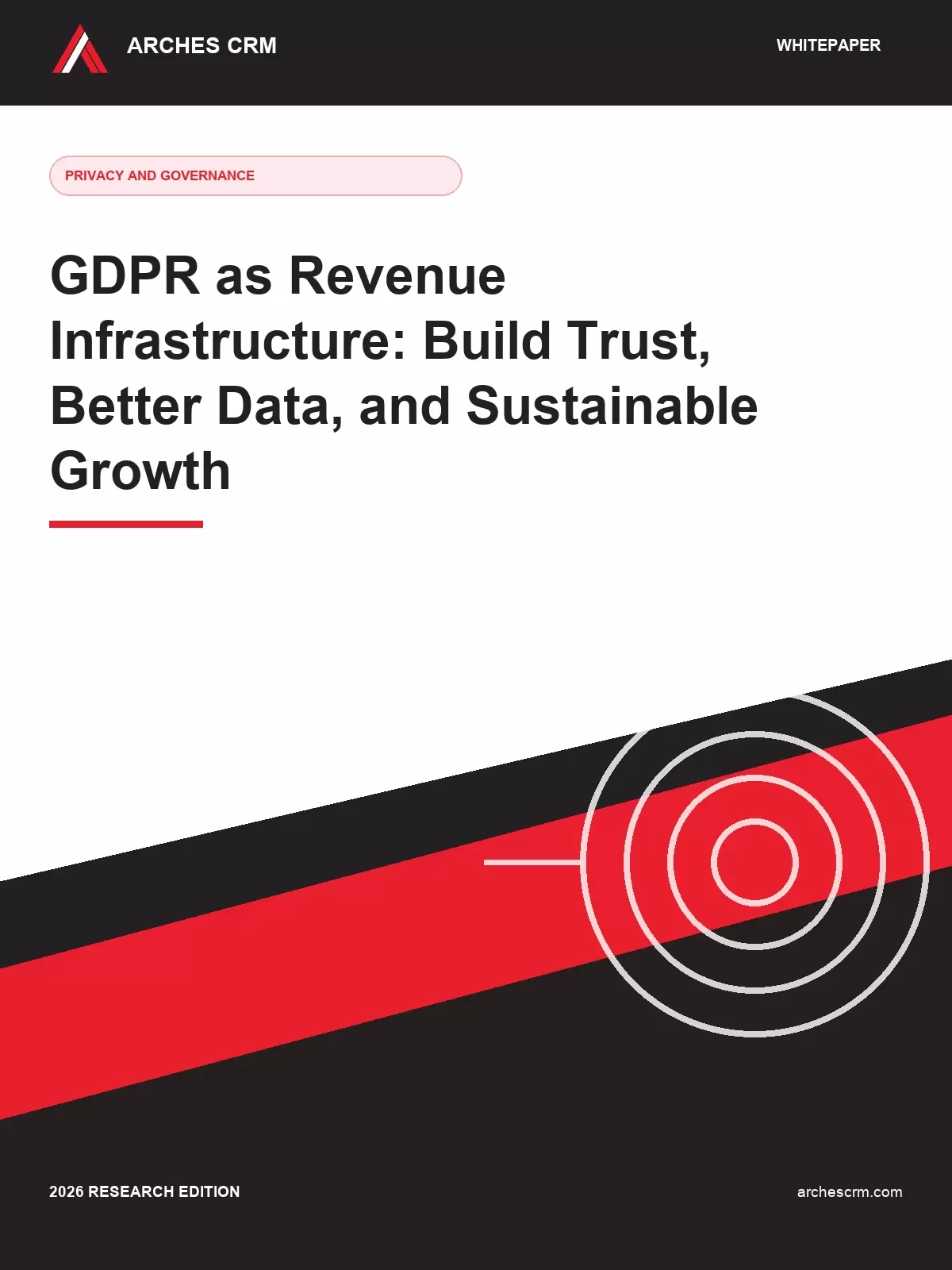 Cover of GDPR as Revenue Infrastructure: Build Trust, Better Data, and Sustainable Growth