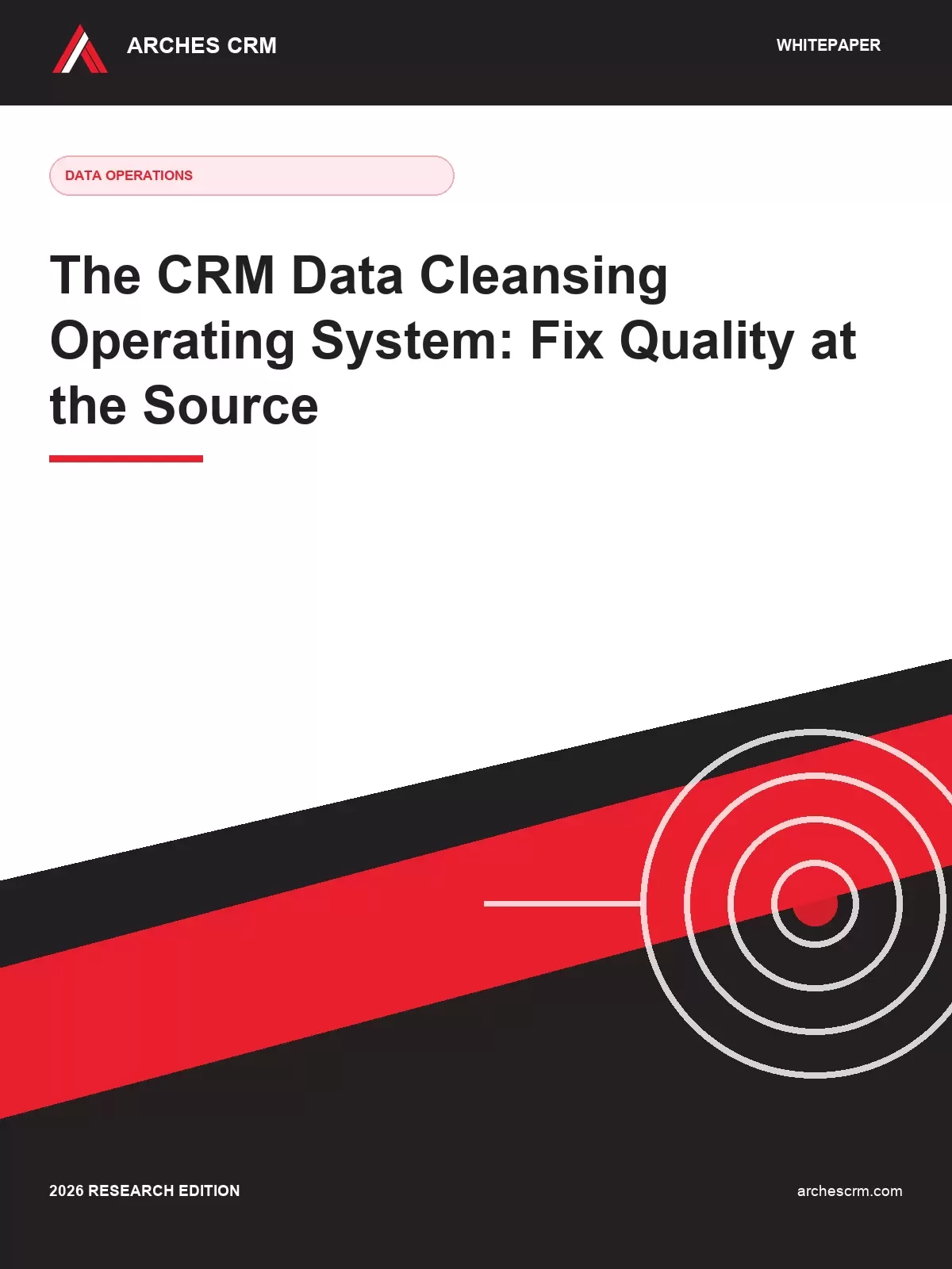 Cover of The CRM Data Cleansing Operating System: Fix Quality at the Source