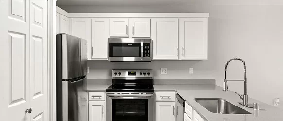 Classic kitchen inside an Oasis Palms apartment in St. George Utah