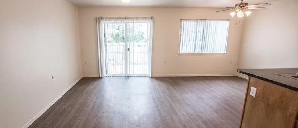 Living room inside an Oasis Palms apartment home