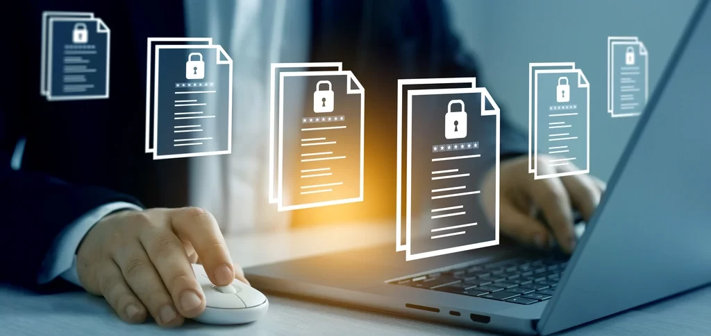 Man checking the documents