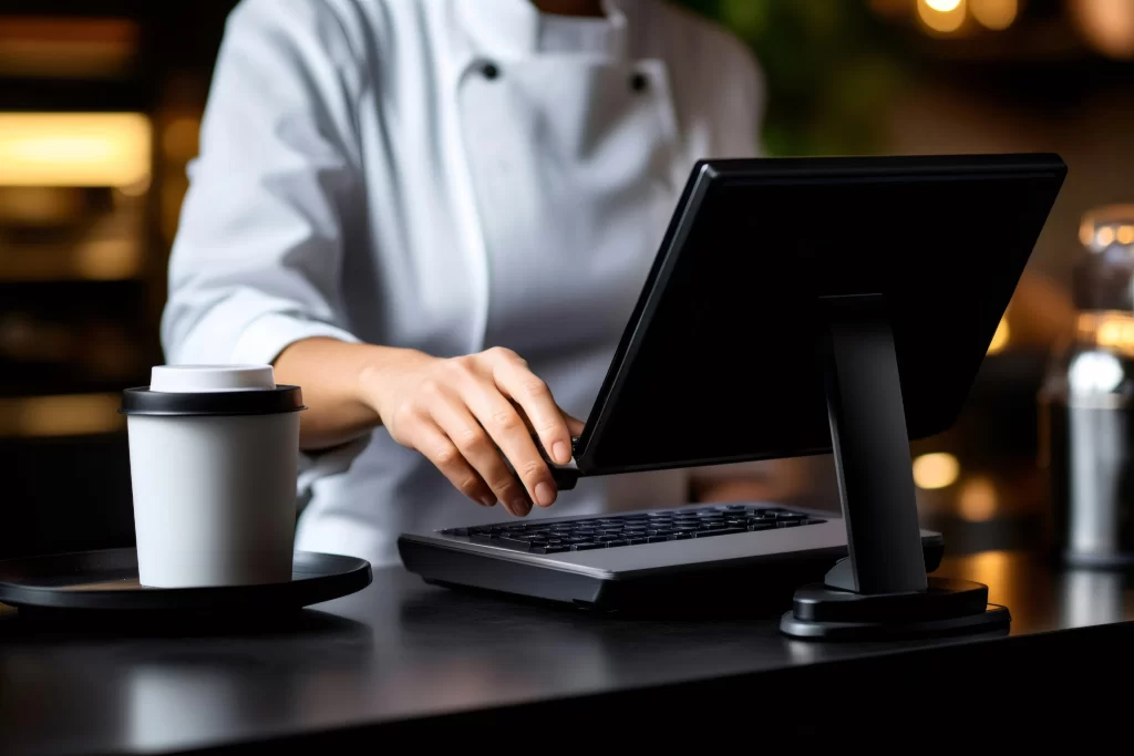 Woman Checking the accounting and inventory