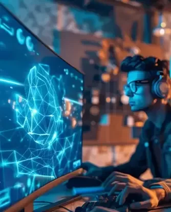 Person building the game