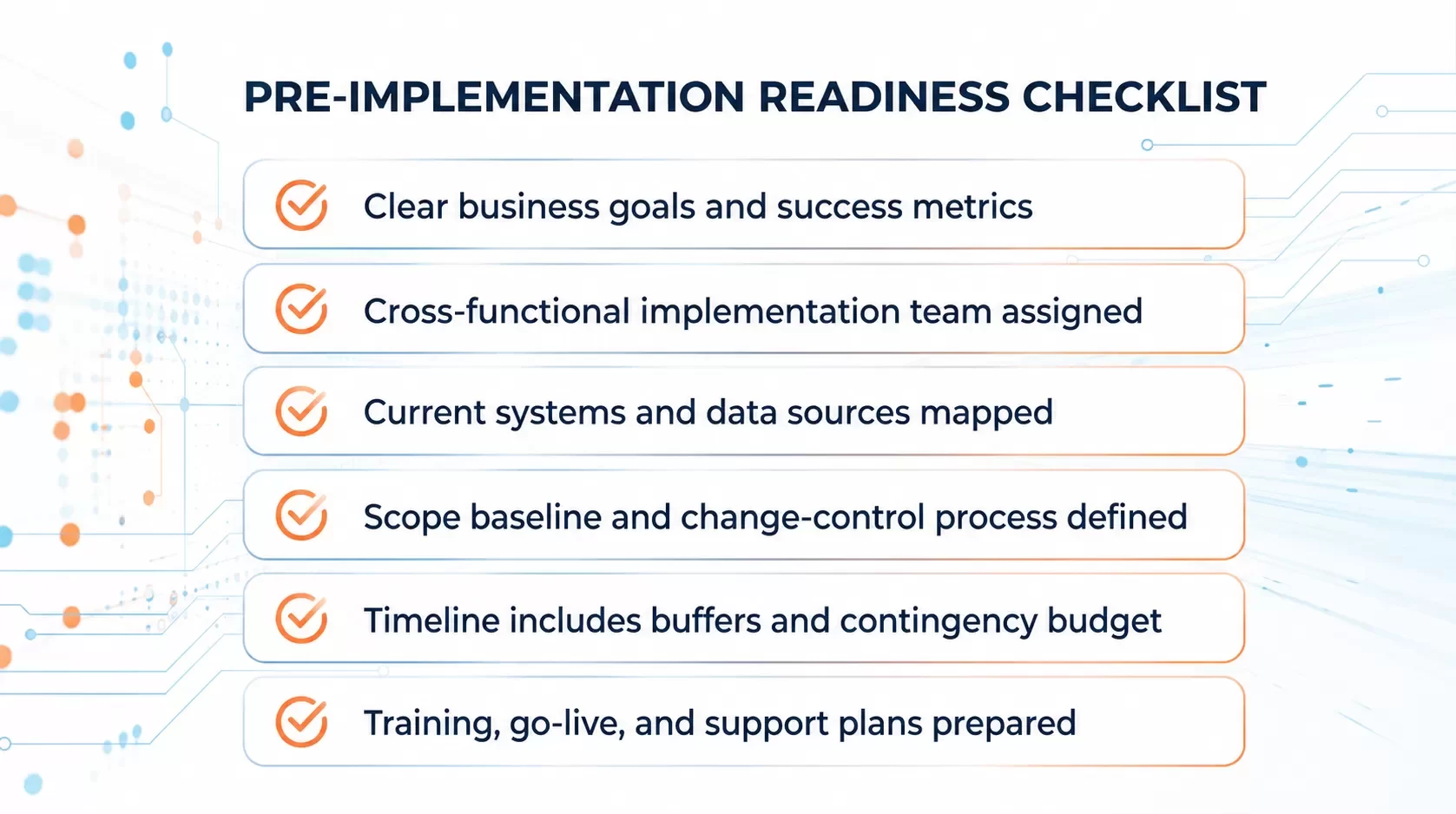 Pre-Implementation Planning: Setting Up for Success