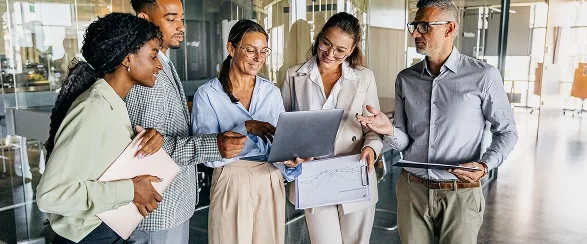 Team Seeing laptop