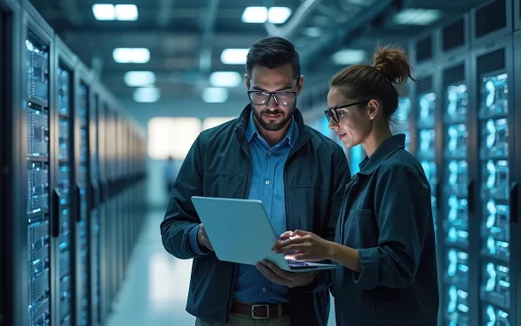 Team Seeing laptop