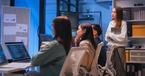 Business meeting AI strategy