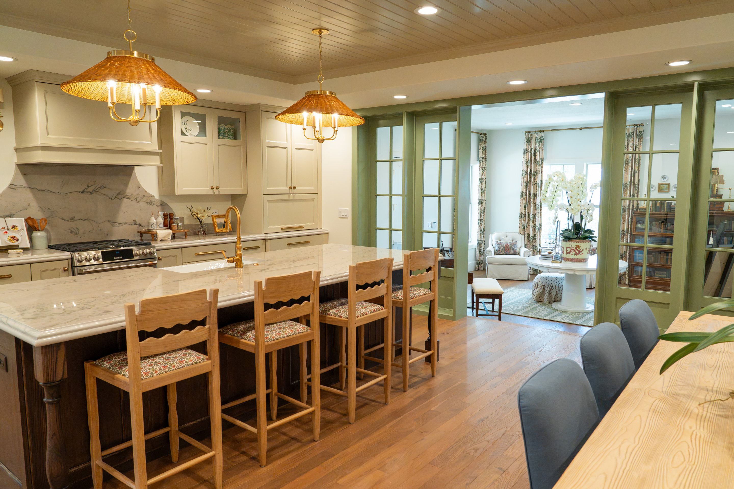 Open kitchen layout at Capitol Park Cottages