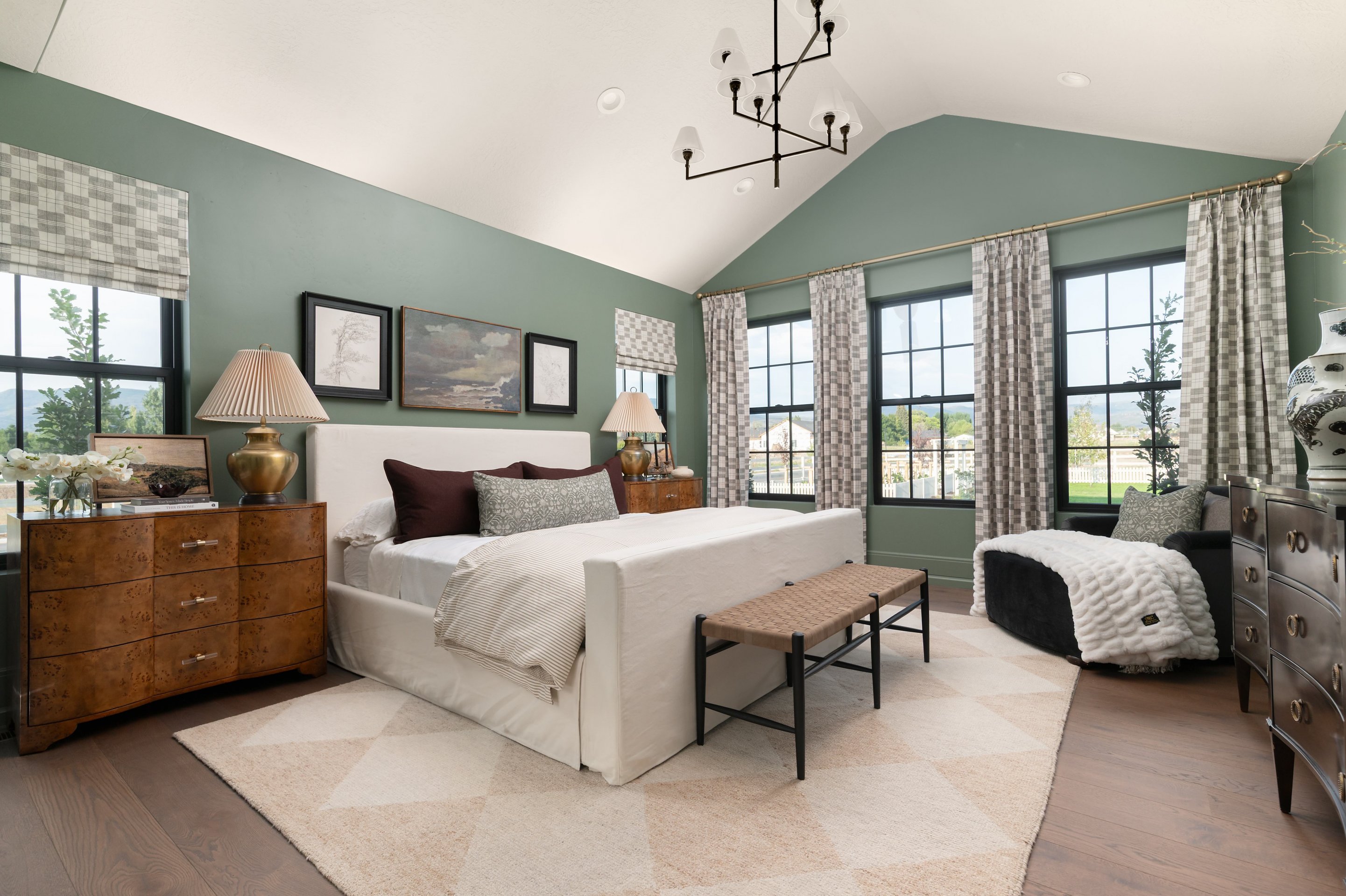 Bedroom inside the Garfield Traditional model home